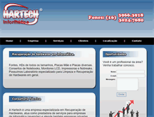 Tablet Screenshot of hartech.com.br